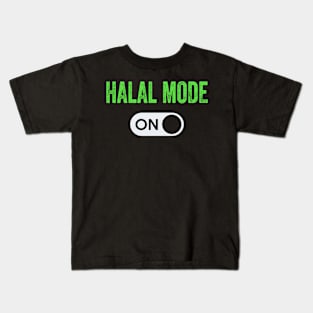 Halal Mode On Ramadan Kareem Muslim Islam Kids T-Shirt